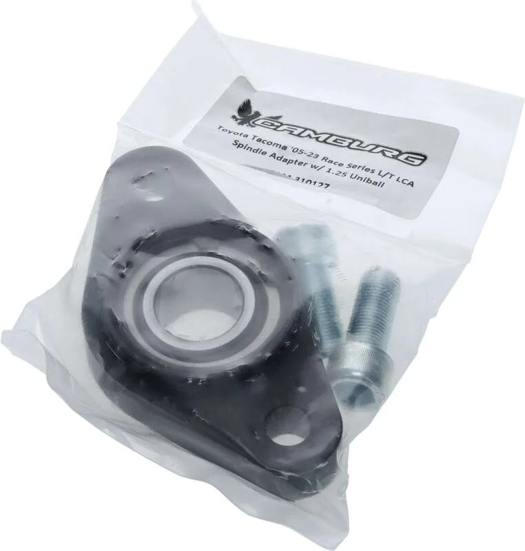 Camburg 05-23 Toyota Tacoma L/T LCA Spindle Adapter w/ 1.25 Uniball - Side View
