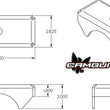 Load image into Gallery viewer, Camburg 07-21 Toyota Tundra 2wd/4wd L/T Spring Perch (pair) - Side View