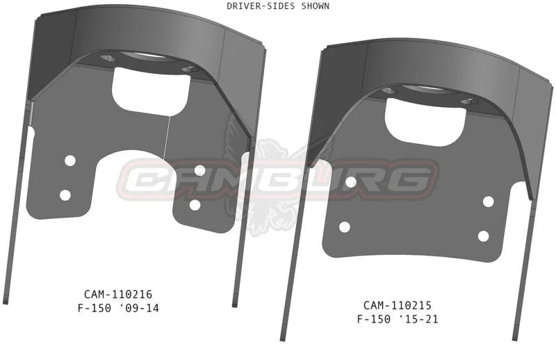 Camburg 15-21 Ford F-150 4wd Raptor Conversion Coil Bucket Kit - Side View