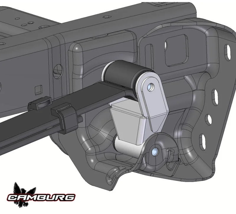 Camburg 17-20 Ford Raptor / 15-24 F-150 MIG Shackles (1.5in. extended) - Installation View