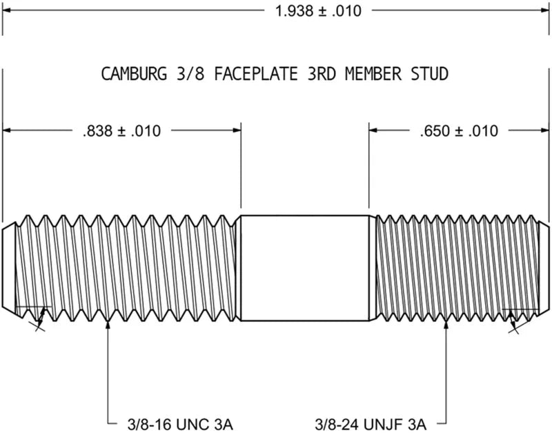 Camburg 4.00 Rear Axle Housing Faceplate Hardware Kit - Detail View