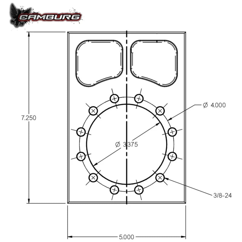 Camburg 4130 TT Bolt-on Spindle Snout Block - Main Product View