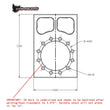 Load image into Gallery viewer, Camburg 4130 TT Bolt-on Spindle Snout Block - Back View
