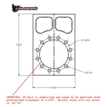 Load image into Gallery viewer, Camburg 4130 TT Bolt-on Spindle Snout Block - Back View