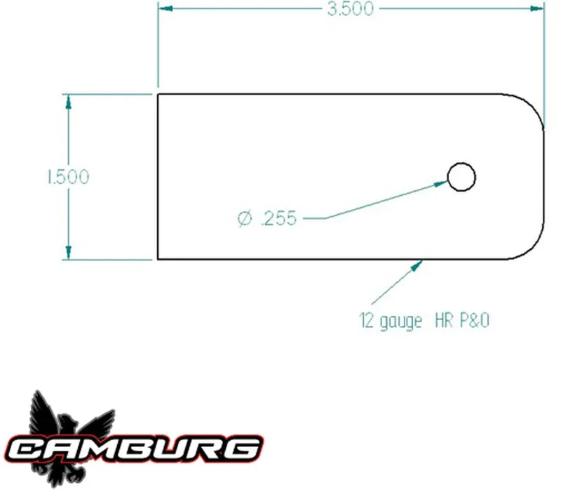 Camburg Black Fender Washer 10 Pack (aluminum washer bolt body clip 1/8in. tab) - Installation View