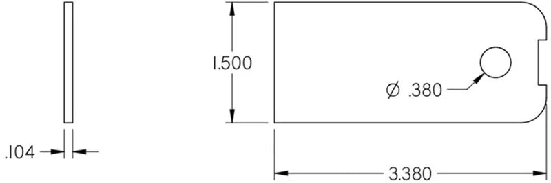 Camburg Black Fender Washer 10 Pack (aluminum washer bolt body clip 1/8in. tab) - Additional View 5