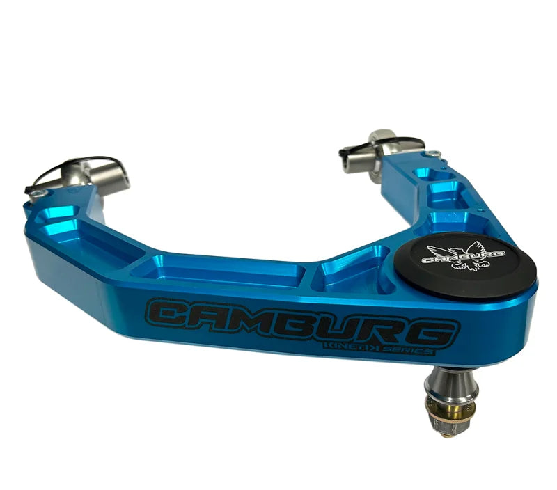 Camburg Chevy/GMC 1500 2WD/4WD 19-23 KINETIK V2 Performance Billet Uniball Upper Arms (King Blue) - Side View