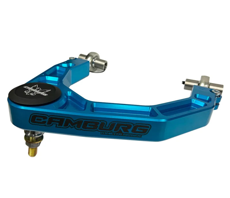 Camburg Chevy/GMC 1500 2WD/4WD 19-23 KINETIK V2 Performance Billet Uniball Upper Arms (King Blue) - Installation View