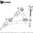 Load image into Gallery viewer, Camburg Chevy/GMC 2500/3500 HD 2WD/4WD 20-23 1.25in Performance Uniball Upper Arms (w/ covers) - Detail View