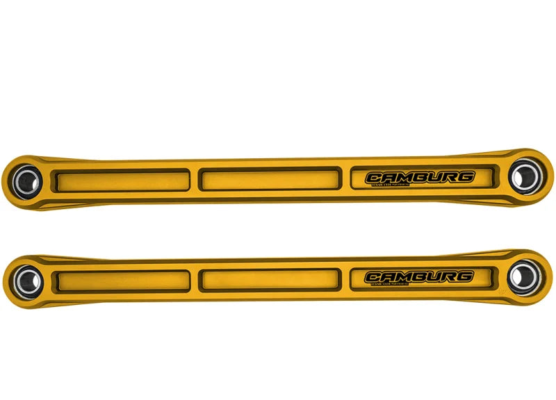 Camburg Ford Bronco 21-23 KINETIK Series Rear Billet Lower Trailing Arm Kit (Gold) - Side View