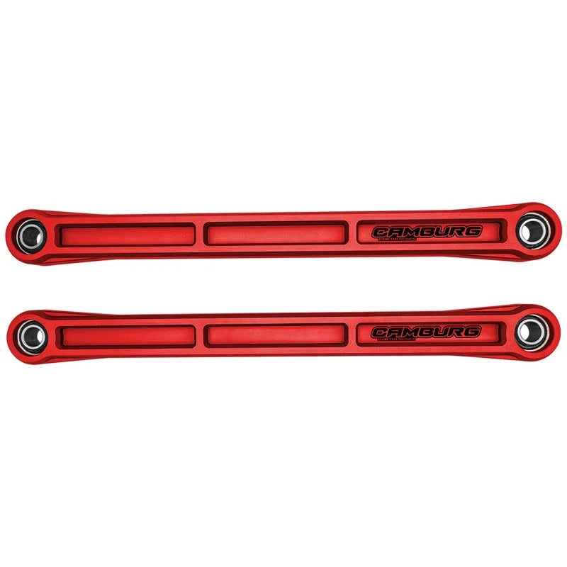Camburg Ford Bronco 21-23 KINETIK Series Rear Billet Lower Trailing Arm Kit (Red) - Main Product View