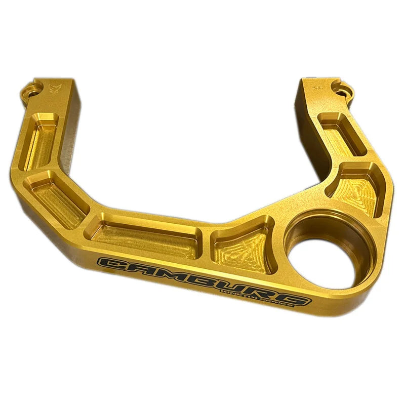 Camburg Ford Bronco 21-23 KINETIK V2 Performance Billet Uniball Upper Arms (Gold) - Side View