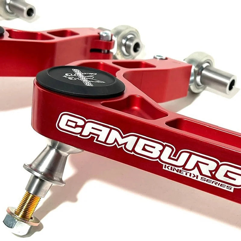 Camburg Ford Bronco 21-23 KINETIK V2 Performance Billet Uniball Upper Arms (Red) - Additional View 5