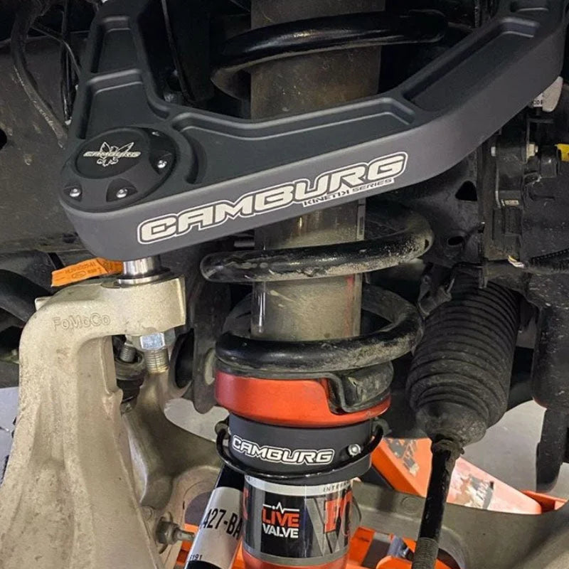 Camburg Ford Raptor 17-20 2.0in Spring Preload Spacer Kit (Red) - Side View