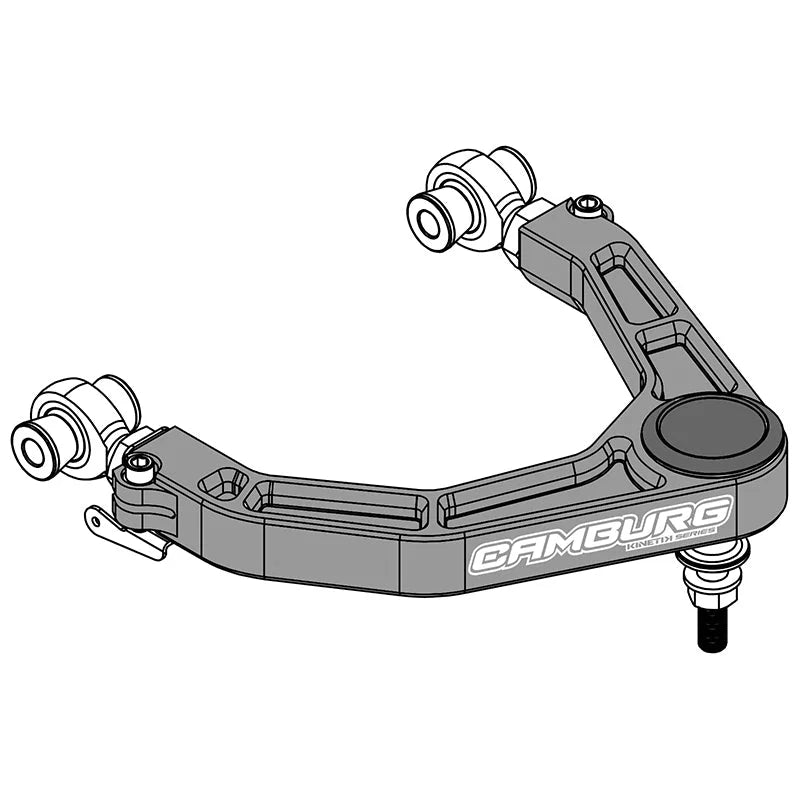 Camburg Ford Raptor 17-23 KINETIK V2 Performance Billet Uniball Upper Arms (Red) - Side View