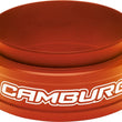 Load image into Gallery viewer, Camburg Ford Raptor 21-23 1.5in Front Spring Preload Spacer Kit (Fox Orange) - Side View