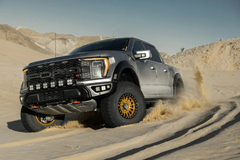 Camburg Ford Raptor 21-23 1in Front Spring Preload Spacer Kit (Black) - Installation View