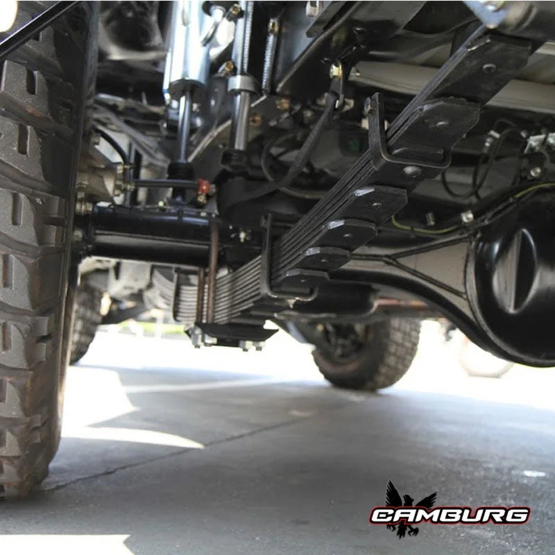 Camburg Leaf Spring Axle Perches (3.0in. OD tube) (pair) - Side View
