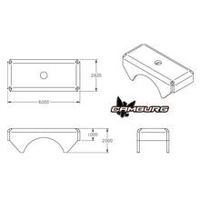 Load image into Gallery viewer, Camburg Leaf Spring Axle Perches (3.5in. OD tube) (pair) - Detail View