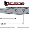 Load image into Gallery viewer, Camburg Race Series 55in. Lower Links (pair) - Side View