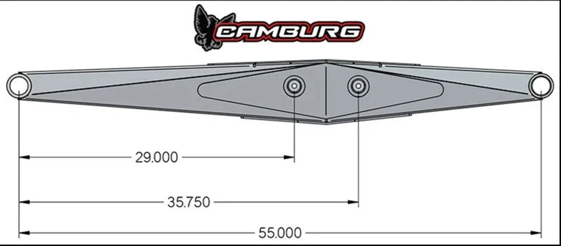 Camburg Race Series 55in. Lower Links (pair) - Side View