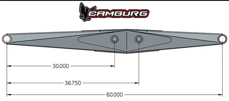 Camburg Race Series 60in. Lower Links (pair) - Side View