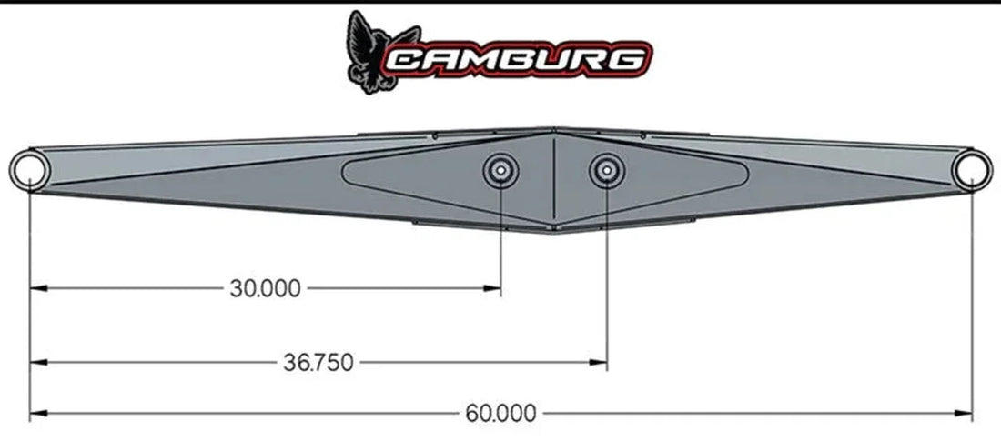 Camburg Race Series 60in. Lower Links (pair) - Side View