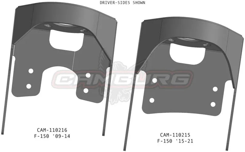 Camburg 09-14 Ford F-150/ Raptor 4wd Raptor Conversion Coil Bucket Kit - Side View
