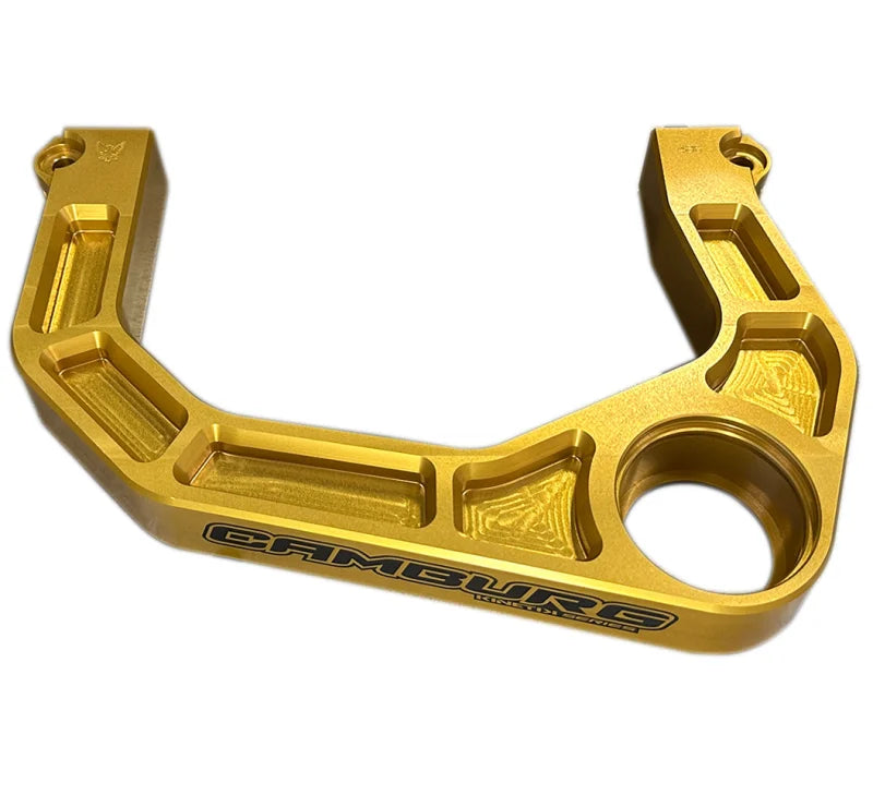 Camburg Toyota Tacoma 05-23 / 4-Runner 03-23 / FJ 07-14 KINETIK V2 Billet Uniball Upper Arms (Gold) - Side View