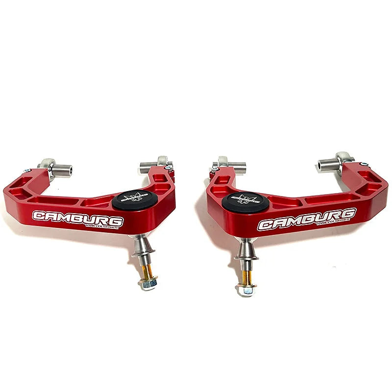 Camburg Toyota Tacoma 05-23 / 4-Runner 03-23 / FJ 07-14 KINETIK V2 Billet Uniball Upper Arms (Red) - Side View