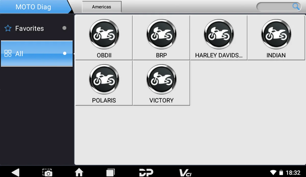 Cando International Diagnostic Tool System - MOTO Mini - American CANMTMNAM - Side View