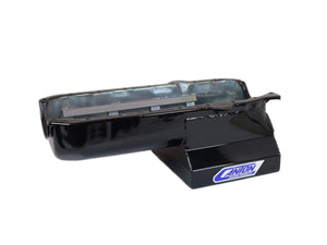 Canton 13-120MBLK Small Block Chevy 80-85 Deep T Sump Drag Race Pan Black Powdercoat 13-120MBLK - Main Product View