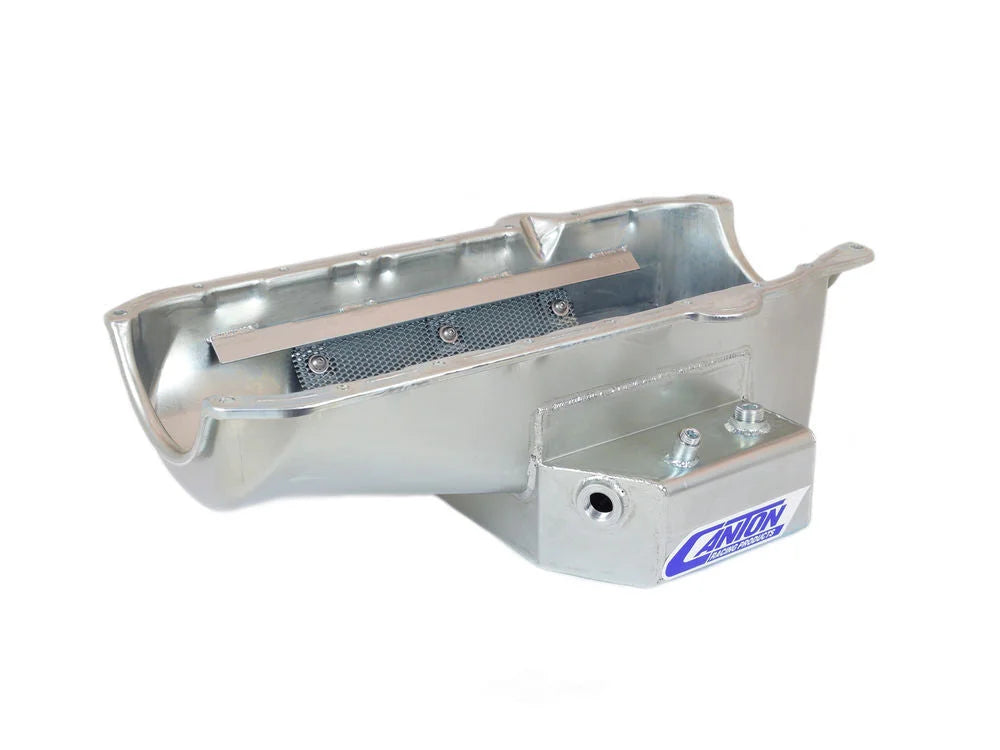 Canton 15-240T Oil Pan Road Race Pan fits 1986-Up Chevy Small Block Corvette - Side View