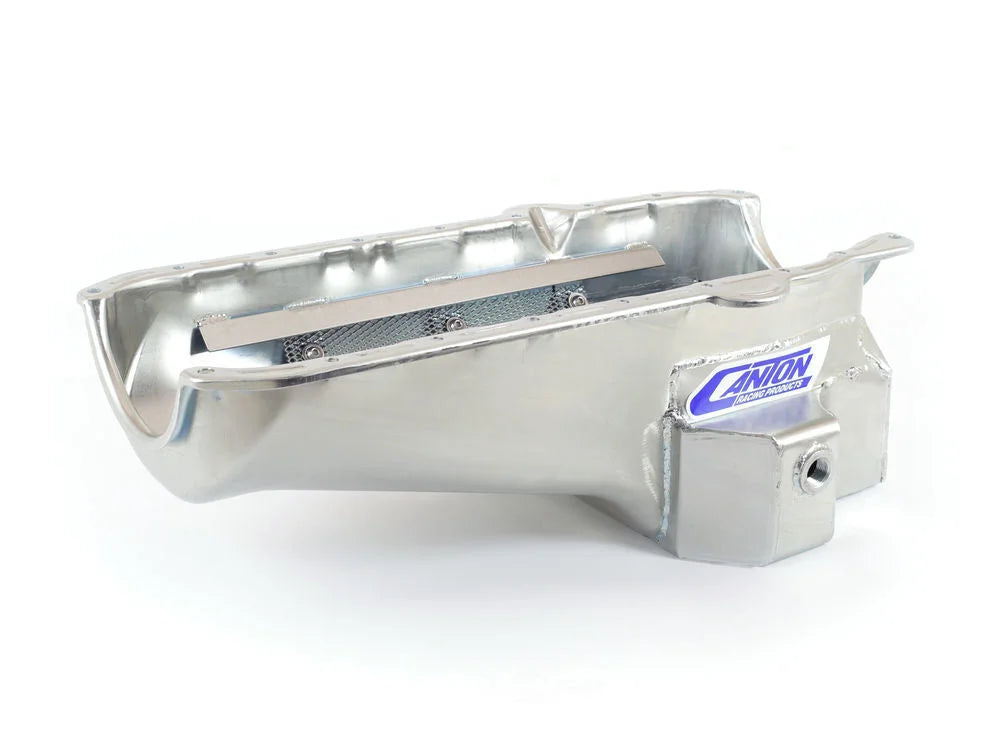 Canton 15-242T Oil Pan Road Race Pan fits 1993-1997 Chevy Small Block F Body - Side View