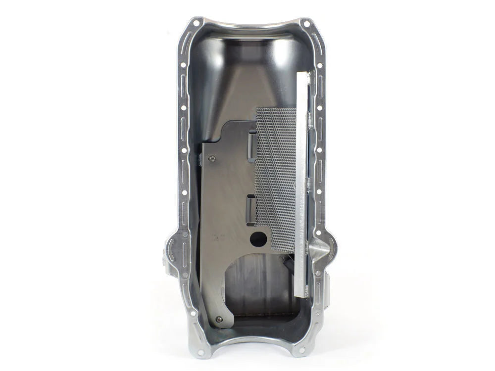 Canton 15-242T Oil Pan Road Race Pan fits 1993-1997 Chevy Small Block F Body - Installation View