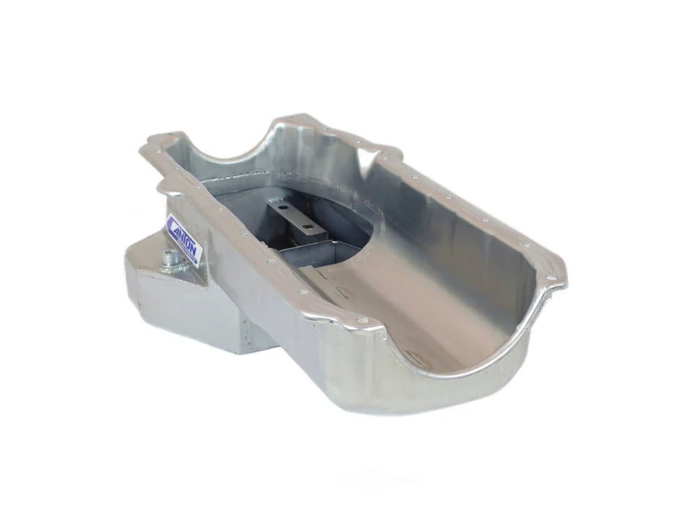 Canton 15-244 Oil Pan Road Race Pan fits Pre-1980 Chevy Small Block F Body - Back View