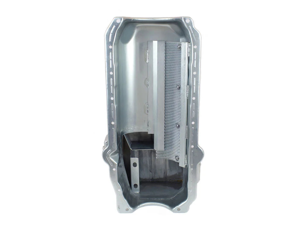 Canton 15-244 Oil Pan Road Race Pan fits Pre-1980 Chevy Small Block F Body - Installation View