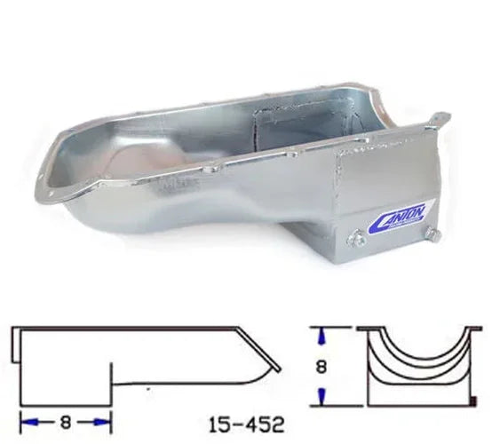 Canton 15-452 Oil Pan Early GTO Road Race Pan fits Pontiac 301-455 - Additional View 5