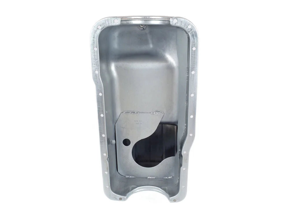 Canton 15-670 Oil Pan Fox Body Deep Rear Sump Pan fits Ford Mustang 351W - Installation View