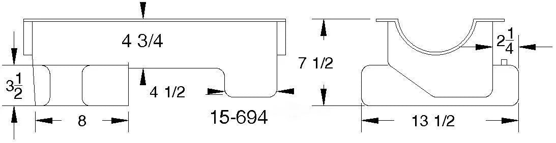 Canton 15-694 Oil Pan Fox Body Rear T Sump Road Race Pan fits Ford Mustang 351W - Additional View 5