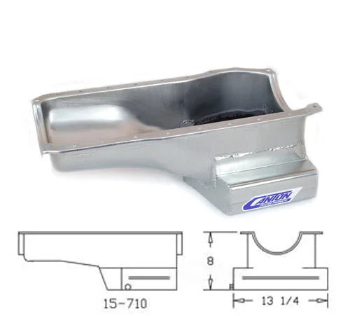 Canton 15-710 Oil Pan High Capacity Front Sump Street Road Race Pan fits Ford 351C - Additional View 5