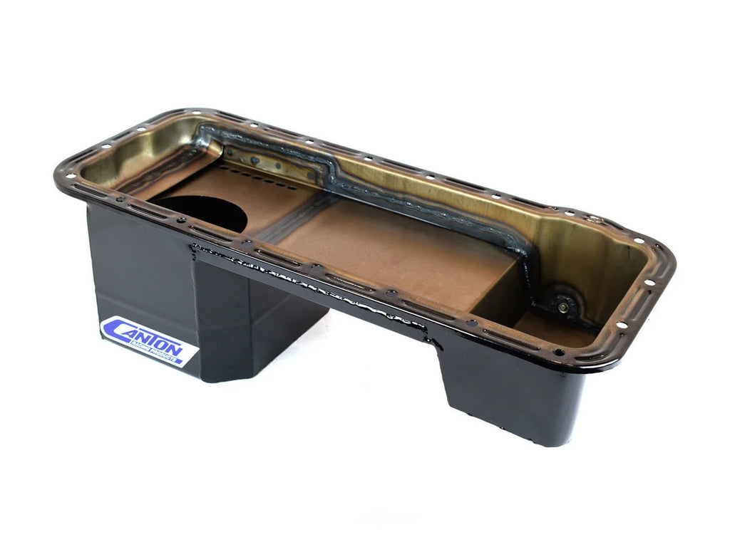 Canton 16-870 Oil Pan Deep Rear Sump Oil Pan Black 16-870 fits Ford FE Truck 332 428 - Main Product View