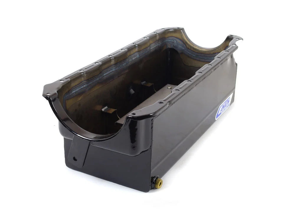 Canton 18-310 Oil Pan Marine Reverse Mount Oil Pan 18-310 fits Chevy Big Block Mark 4 - Back View
