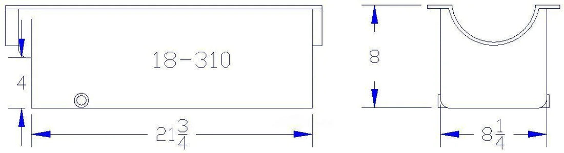 Canton 18-310 Oil Pan Marine Reverse Mount Oil Pan 18-310 fits Chevy Big Block Mark 4 - Additional View 5