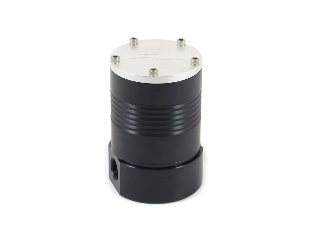 Canton 25-930 short Canister Fuel Filter 4" With 1-1/16-12 O-Ring Ports 25-930 - Side View