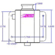 Load image into Gallery viewer, Canton Canton 80-200C Aluminum Expansion Fill Tank, Universal 1.75 Qt. Chamfered Style 80-200C - Additional View 5