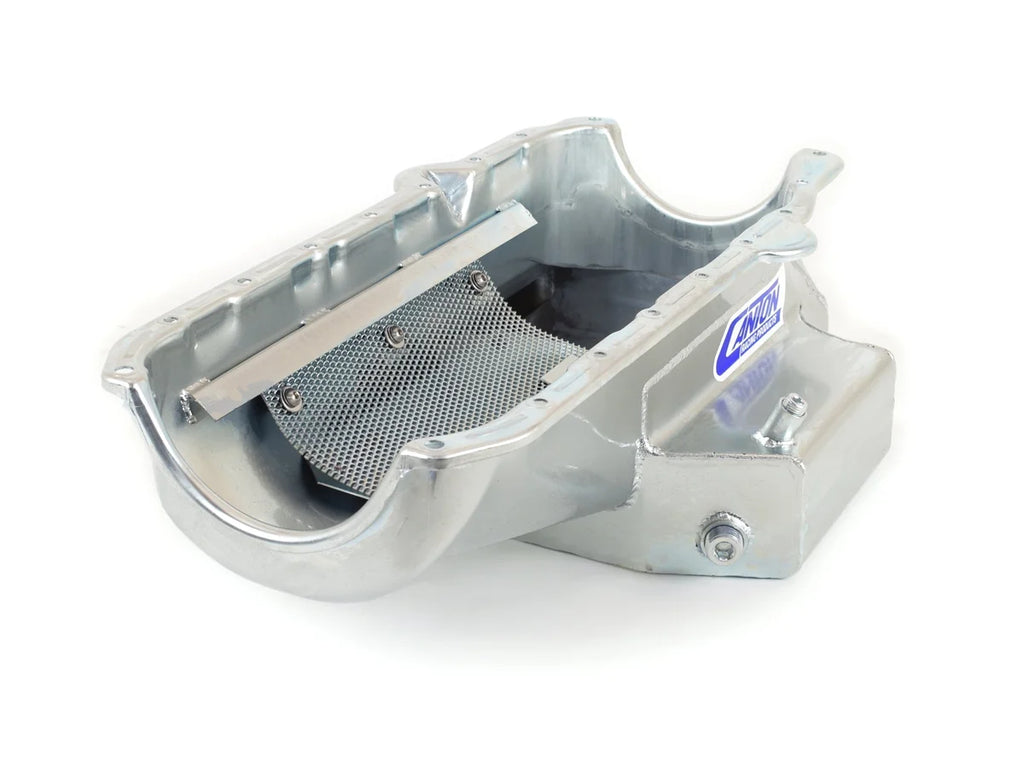Canton Canton 11-102T Oil Pan Small Block Chevy Shallow Circle Track 12" Long Sump 11-102T - Side View