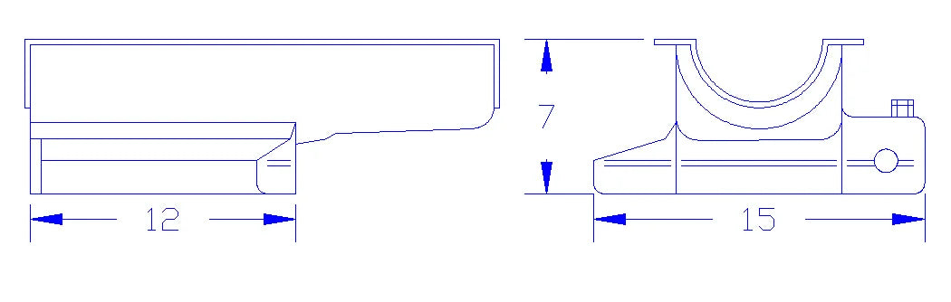 Canton Canton 11-120T Oil Pan Small Block Chevy 12 Inch CT Long Sump 7" Deep 11-120T - Side View