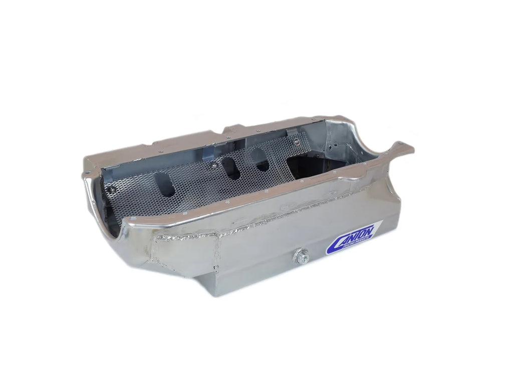 Canton Canton 11-186 Oil Pan Small Block Chevy Open Chassis Pro 16" Long 85 & Earlier 11-186 - Back View