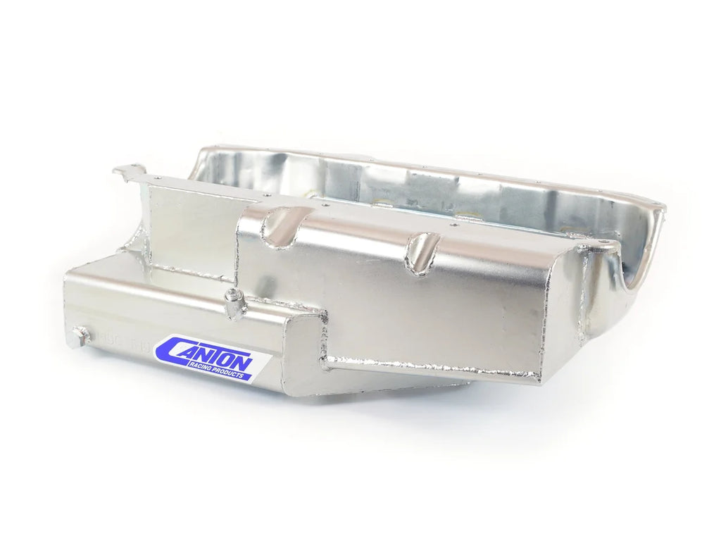 Canton Canton 11-196 Oil Pan Small Block Chevy Shallow Open Chassis Circle Track Pan 11-196 - Main Product View